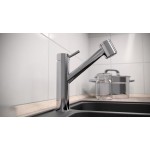 LISSA LONG Vodovodní baterie s výsuvnou sprškou