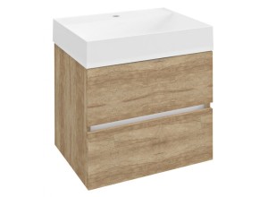 ODETTA umyvadlová skříňka 57x50x43,5cm, dub alabama (jen skříňka)