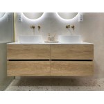 ODETTA umyvadlová skříňka 57x50x43,5cm, dub alabama (jen skříňka)