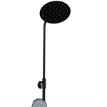 EAST Black Sprchový set s termostatickou baterií - kulatý- černý