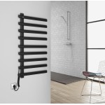 ELCOR elektrický sušák ručníků 480x920x50 mm, 128 W, černá mat