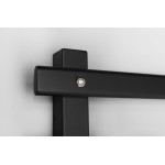 ELCOR elektrický sušák ručníků 480x920x50 mm, 128 W, černá mat