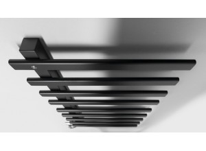 ELCOR elektrický sušák ručníků 480x920x50 mm, 128 W, černá mat