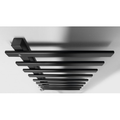 ELCOR elektrický sušák ručníků 480x920x50 mm, 128 W, černá mat