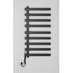 ELCOR elektrický sušák ručníků 480x920x50 mm, 128 W, černá mat