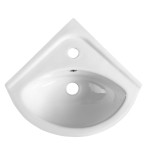 LUIGI keramické umývátko rohové 34x34 cm, bílá