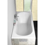 JIZERA vana 160x70x39cm, bez nožiček, bílá