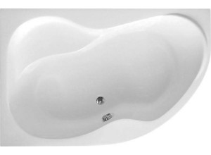 CIDLINA 150 vana 150x105x45cm bez nožiček, levá, bílá