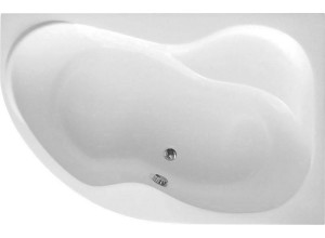 CIDLINA 150 vana 150x105x45cm bez nožiček, pravá, bílá