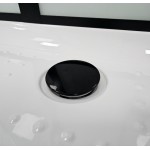 GLASS 100x80x225 Černý Masážní sprchový box obdélníkový