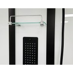 GLASS 100x80x225 Černý Masážní sprchový box obdélníkový