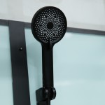 GLASS 100x80x225 Černý Masážní sprchový box obdélníkový