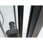 GLASS 100x80x225 Černý Masážní sprchový box obdélníkový