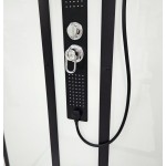 GLASS 120x80x225 Černý Masážní sprchový box obdélníkový