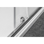 SIGMA SIMPLY čtvrtkruhová sprchová zástěna 1000x1000 mm, R550, čiré sklo