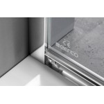 SIGMA SIMPLY čtvrtkruhová sprchová zástěna 1000x1000 mm, R550, čiré sklo