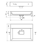 GODIVA umyvadlo, litý mramor, 58x44cm, bez otvoru pro baterii, bílá