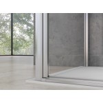 HANY ROCKY 80x80 Čiré Sprchový kout čtvercový  s mramorovou vaničkou