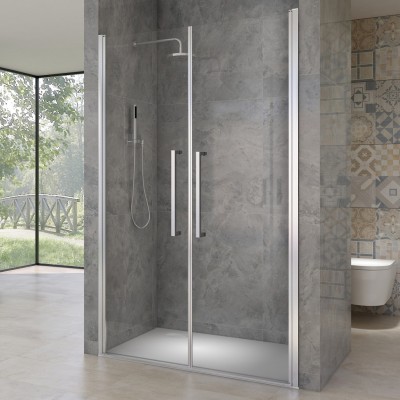 HANY 88-92 Čiré Sprchové dveře otevírací dvoukřídlé