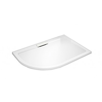 HARD 100x80x3,5 Pravá asymetrická mramorová vanička