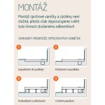 IRENA 130×100 Sprchová vanička obdélníková - hladká