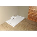 IRENA 150x100 cm sprchová vanička z litého mramoru, obdélník, bílá