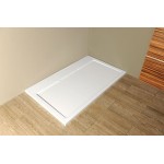 IRENA 160x100 cm sprchová vanička z litého mramoru, obdélník, bílá