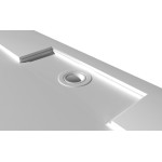 IRENA 160x100 cm sprchová vanička z litého mramoru, obdélník, bílá