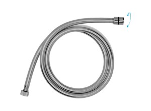 HS 07 Sprchová hadice 150 cm, ANTI TWIST, šedo - stříbrná