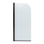 JET NEW Black 75 x 140 cm Vanová zástěna jednodílná