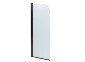 JET NEW Black 75 x 140 cm Vanová zástěna jednodílná