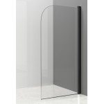 JET NEW Black 75 x 140 cm Vanová zástěna jednodílná