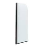 JET NEW Black 75 x 140 cm Vanová zástěna jednodílná