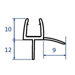 JET NEW Spodní praporkové těsnění 75 - Black