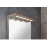 KORIN STRIP zrcadlo s LED osvětlením 50x70x12cm, dub platin