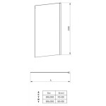 ACYNT COMBI 120x80 Clear Sprchová zástěna