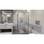 FUNY Q 90 Frost Sprchová zástěna čtvercová