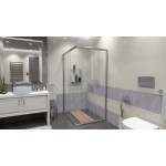 FUNY Q 90 Frost Sprchová zástěna čtvercová