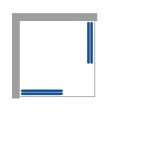 FUNY Q 90 Frost Sprchová zástěna čtvercová