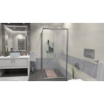 FUNY Q 90 Frost Sprchová zástěna čtvercová