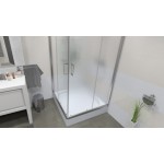 FUNY Q 90 Frost Sprchová zástěna čtvercová