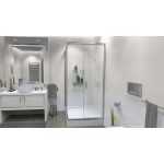 FUNY Q 90 Frost Sprchová zástěna čtvercová