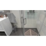 FUNY 80 Clear Sprchová zástěna čtvrtkruhová