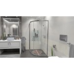 FUNY 80 Clear Sprchová zástěna čtvrtkruhová