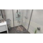 FUNY 80 Clear Sprchová zástěna čtvrtkruhová