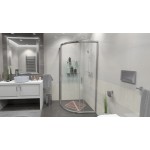 FUNY 80 Clear Sprchová zástěna čtvrtkruhová