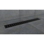L-DRAINWELL 100 Black Odtokový podlahový žlab, žebřík