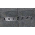 L-DRAINWELL 100 Chrom Odtokový podlahový žlab, žebřík