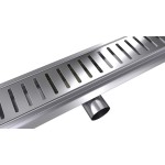 L-DRAINWELL 90 Chrom Odtokový podlahový žlab, žebřík