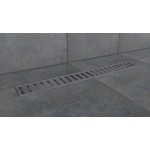 L-DRAINWELL 90 Chrom Odtokový podlahový žlab, žebřík